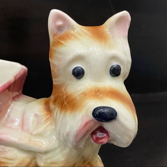 Vintage Scottie Dog Adorable Ceramic Planter - Picture 4 of 13
